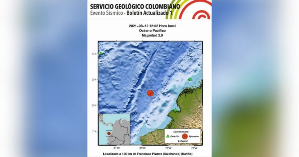 ¡Tembló en el suroccidente colombiano! Registran dos sismos este jueves