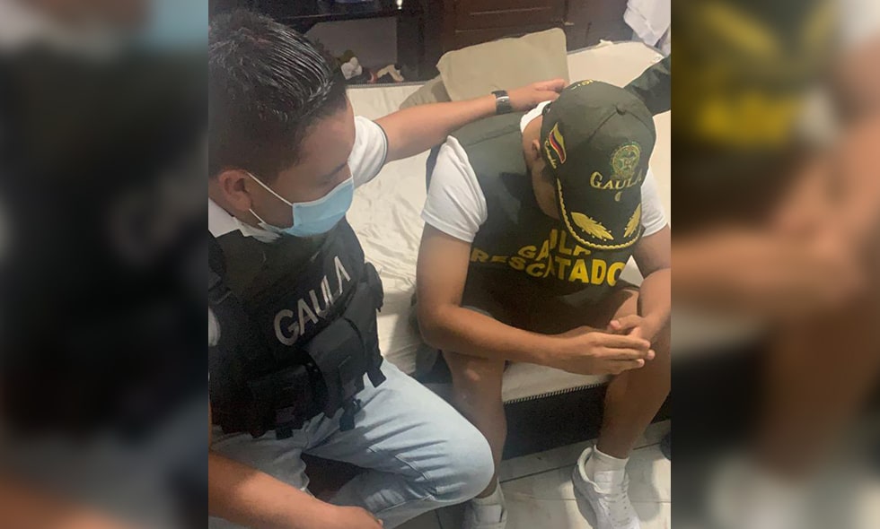 Policía rescató a menor secuestrado en la vía Palmira - Candelaria