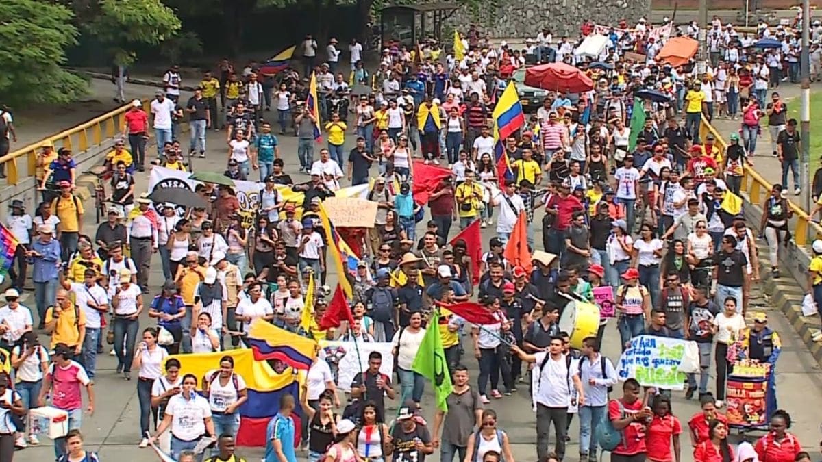 En vivo: Así avanzan las marchas a favor de Gustavo Petro en Cali