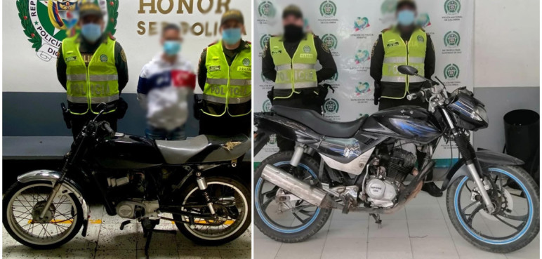 Policía Recuperó tres motocicletas que habían sido robadas en Cali