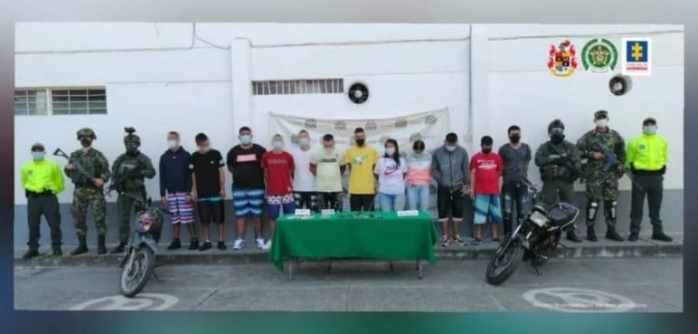 Capturan a 13 personas por comercializar estupefacientes a domicilio en Tuluá