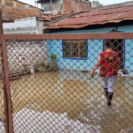 Inundaciones en Juanchito dejaron más de seis familias damnificadas