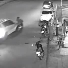 Video: motociclista fue arrollado por carro particular que huyó del sitio