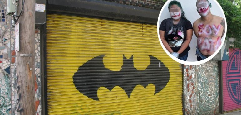 El “Batman” mexicano: ata y pinta como el Joker a presuntos asaltantes