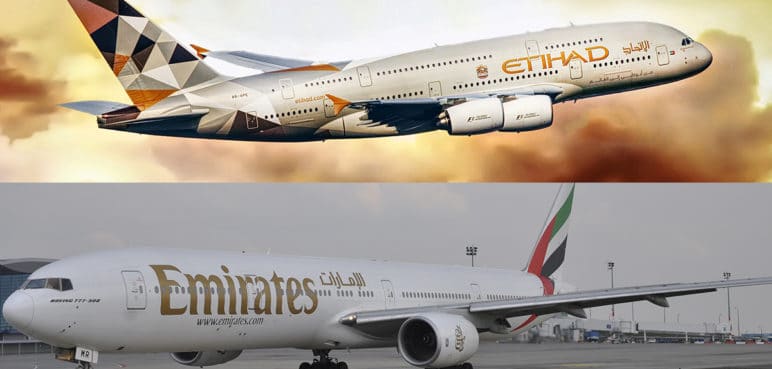 Las reconocidas aerolíneas Emirates y Etihad llegarán a Colombia