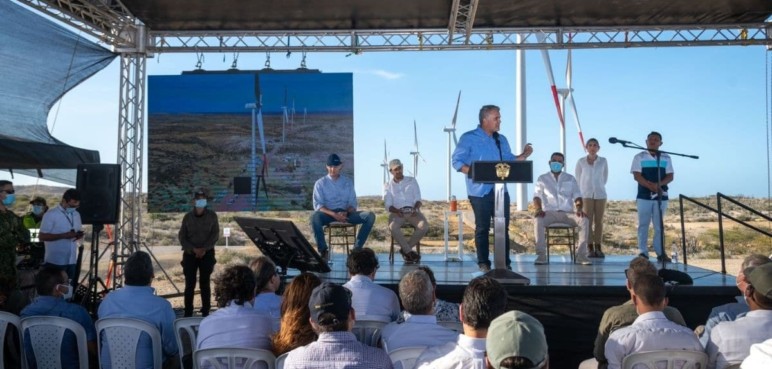 Se inaugura el primero de 16 parques eólicos en la Guajira