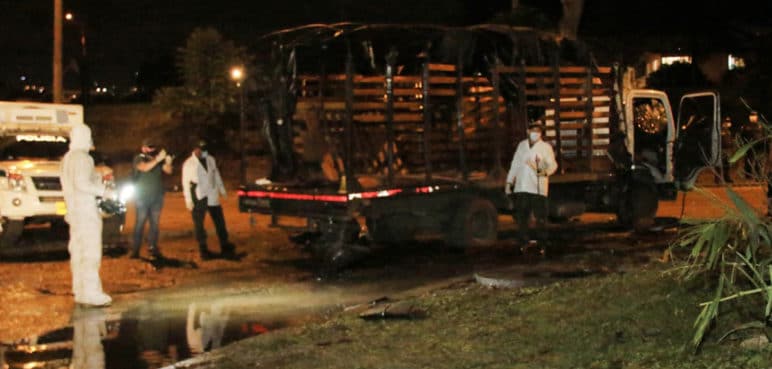 Dijín: "no hay elementos" para acusar a Primera Línea por atentado al Esmad en Cali