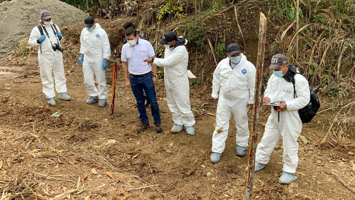 Fiscalía visitó el sitio donde asesinaron a líder de la guardia indígena del Cauca