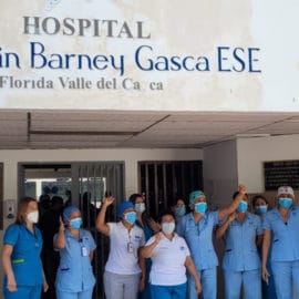 Funcionarios del Hospital de Florida protestan por atrasos en los sueldos