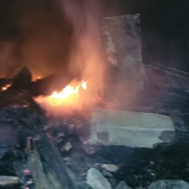 Incendio en zona rural de Palmira dejó cinco viviendas incineradas