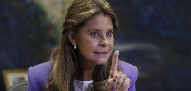 Vicepresidenta Marta Lucía Ramírez da positivo de covid-19 por segunda vez