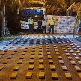 Cayó en Valle 'narcobus' con 212 kg de cocaína: iban de excursión a Cartagena
