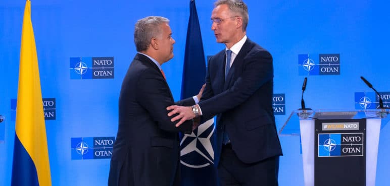 Duque dice que países deben ser "libres" para decidir unirse o no a OTAN
