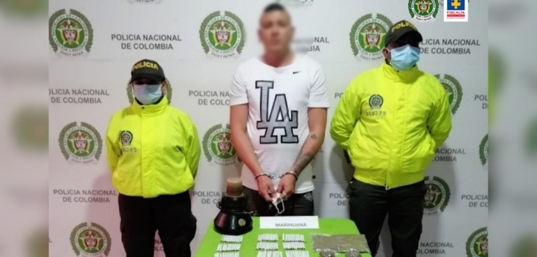 Hombre fue capturado por comercialización de estupefacientes en Yotoco