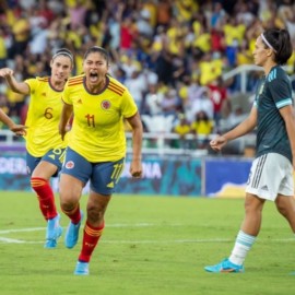 Selección Colombia Femenina empató en un intenso partido contra Argentina