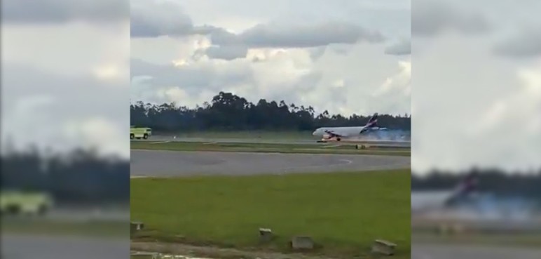 Previenen accidente aéreo en aeropuerto de Medellín