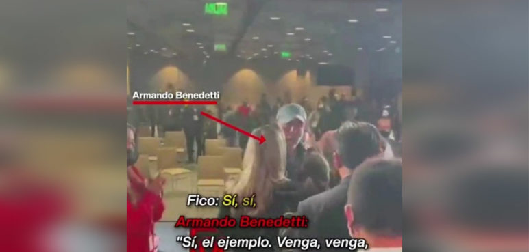 Tras vergonzosa discusión, habló Armando Benedetti y dijo que no agredió a Fico