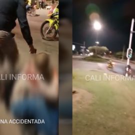 Video: delincuente aprovechó un accidente de tránsito para robarse una moto