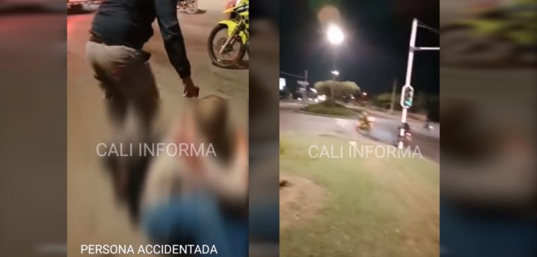 Video: delincuente aprovechó un accidente de tránsito para robarse una moto