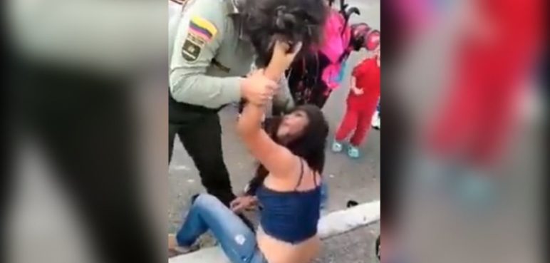 Funcionaria de la Policía y una ciudadana  protagonizan pelea en Quindío