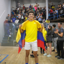 Primera medalla de oro a Colombia en el Suramericano Juvenil de Squash