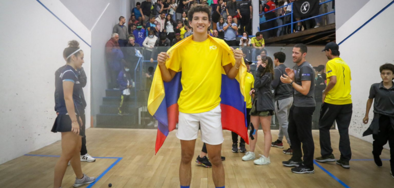 Primera medalla de oro a Colombia en el Suramericano Juvenil de Squash