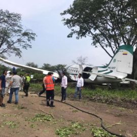 Un saldo de 12 personas heridas dejó accidente de avión en Villavicencio