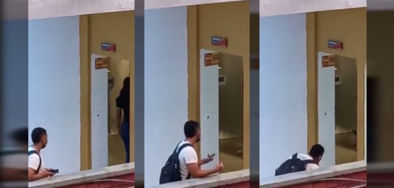 Video: denuncian a joven que estaría tomando fotos en los baños de una universidad