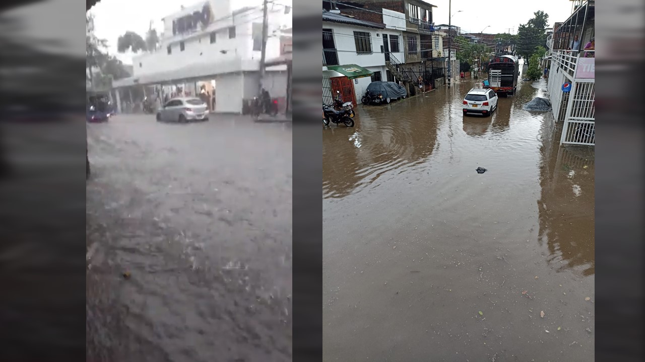 Fuertes lluvias en Cali dejaron vías inundadas, colapsadas y árboles caídos