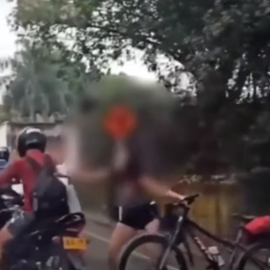 "Ya me han atropellado antes": joven que se enfrentó a varios motociclistas