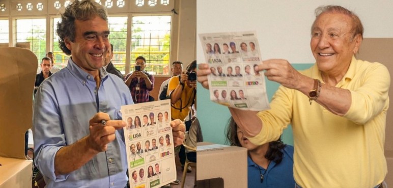 Sergio Fajardo y Rodolfo Hernández, primeros candidatos en ejercer su voto