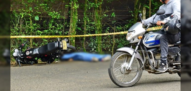 Un motociclista fue asesinado en la vía que conduce a Montebello