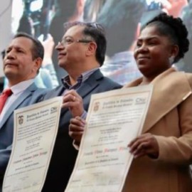 Registraduría declara a Petro y Márquez como presidente y vicepresidenta