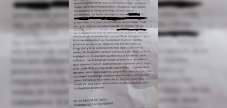 Comerciantes de Tuluá denuncian la circulación de panfletos amenzantes