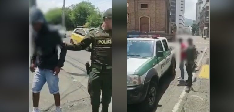 Policía frustró el robo a un taxista en Cali: dos personas fueron capturadas
