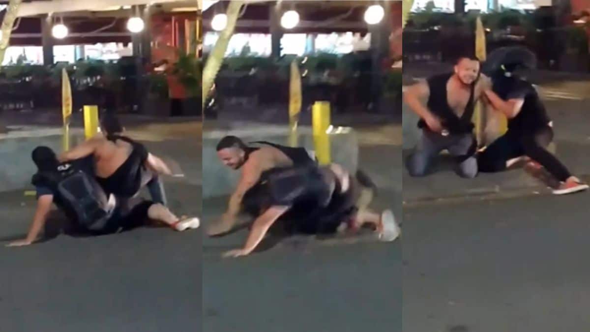 Video: Pareja gay fue agredida hasta con un palo en vía pública
