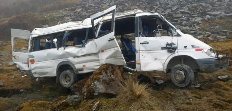 Accidente cerca a Machu Picchu dejó cuatro muertos, tres son colombianos