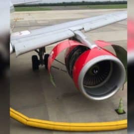 Avión con destino a Cali sufrió una emergencia por el choque de un ave