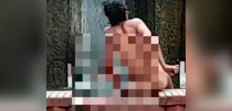 Denuncia: Habitantes de calle se estarían bañando desnudos en las fuentes de Cali