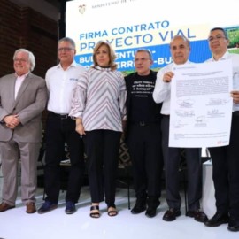Firman contrato para construir los últimos 35 kilómetros de la vía Buga-Buenaventura
