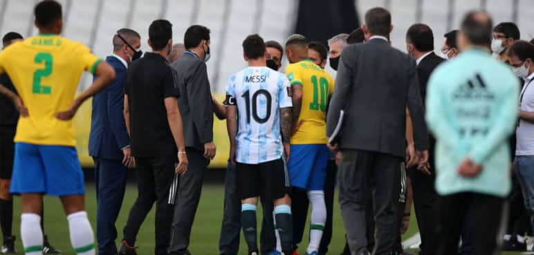Hay decisión final por partido Argentina-Brasil suspendido por eliminatorias