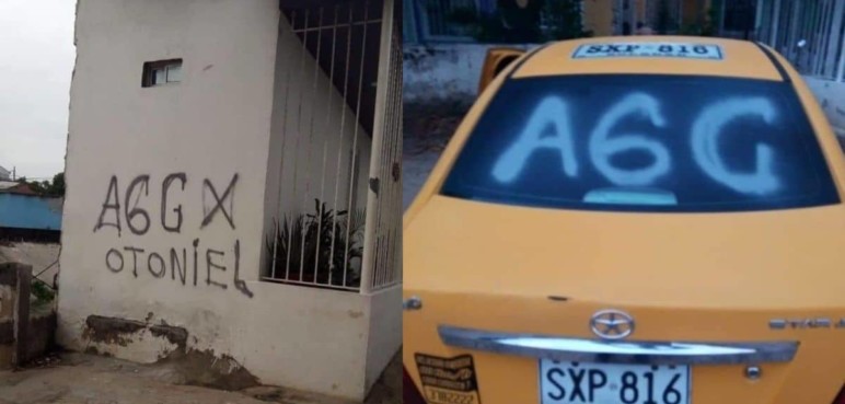 Hay temor en Soledad tras aparición de grafitis en casas alusivos al Clan del Golfo