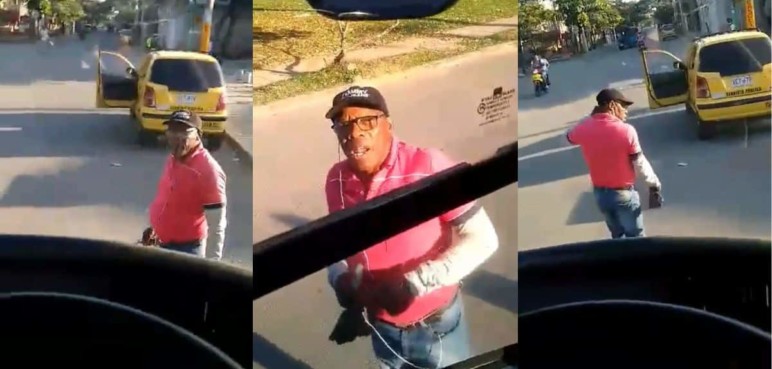 Nuevo caso de intolerancia contra el MÍO: taxista le sacó puñal a un conductor