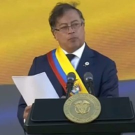 "Quiero una Colombia libre y fuerte": Gustavo Petro durante su posesión