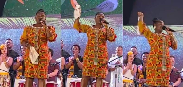 Video: Al ritmo de la marimba, Francia Márquez cantó en el Festival Petronio Álvarez