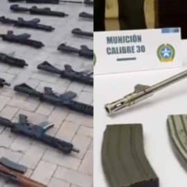 Autoridades incautan arsenal de armas de las disidencias de las Farc