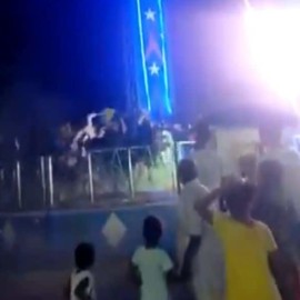 Video: Atracción en parque de diversiones se desplomó y dejó 16 heridos