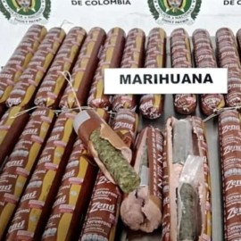 Incautan salchichones de marihuana en el Aeropuerto Alfonso Bonilla Aragón