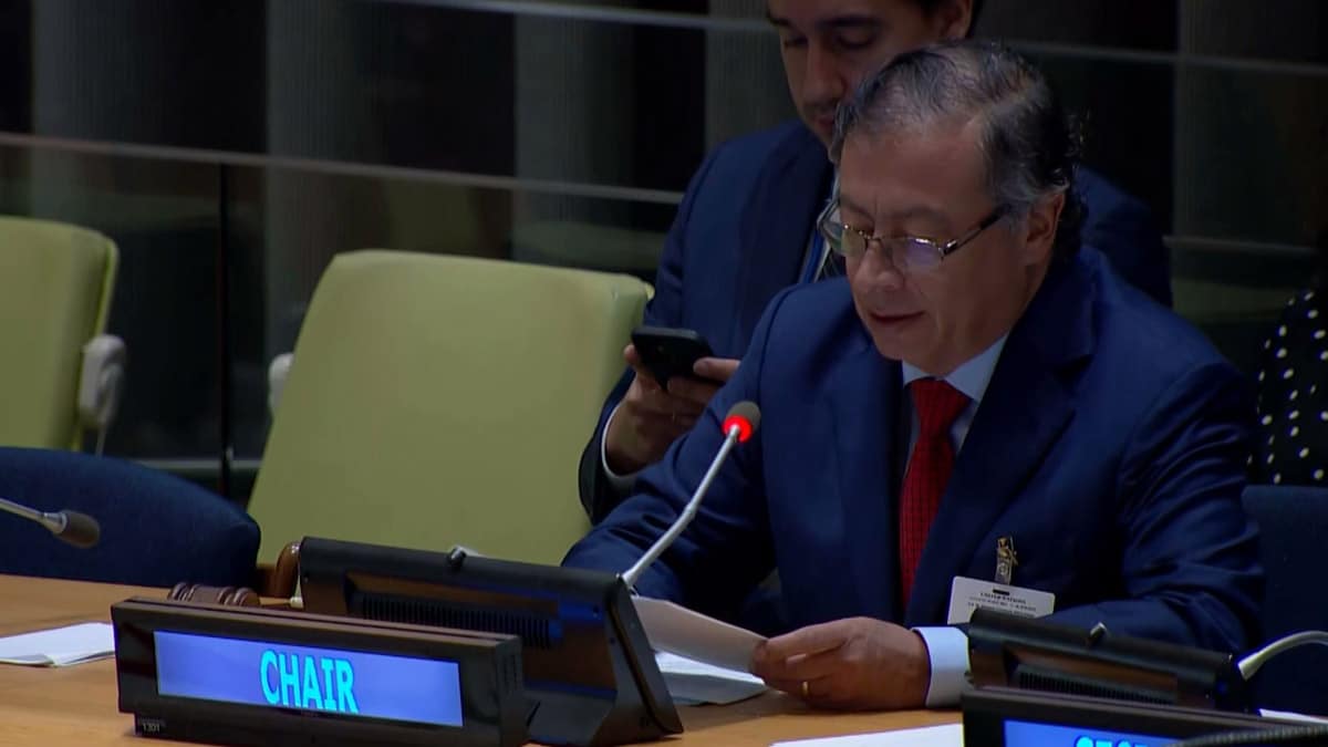 Presidente Petro dijo ante la ONU que su Gobierno aspira a la paz total