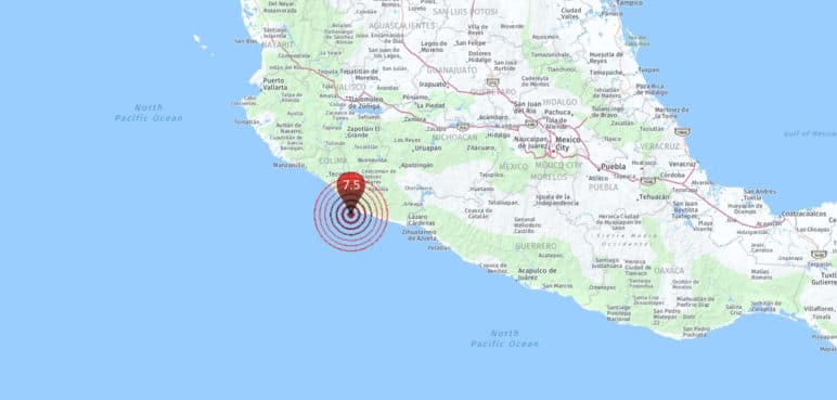 Servicio Sismológico de México elevó magnitud de terremoto a 7,4